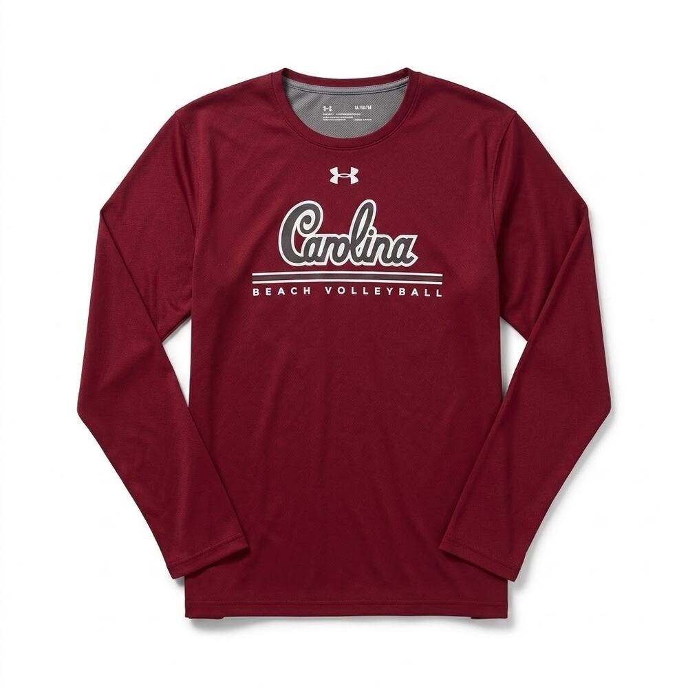 South Carolina Gamecocks Beach Volleyball Long Sleeve Tee Maroon UA Mens Medium